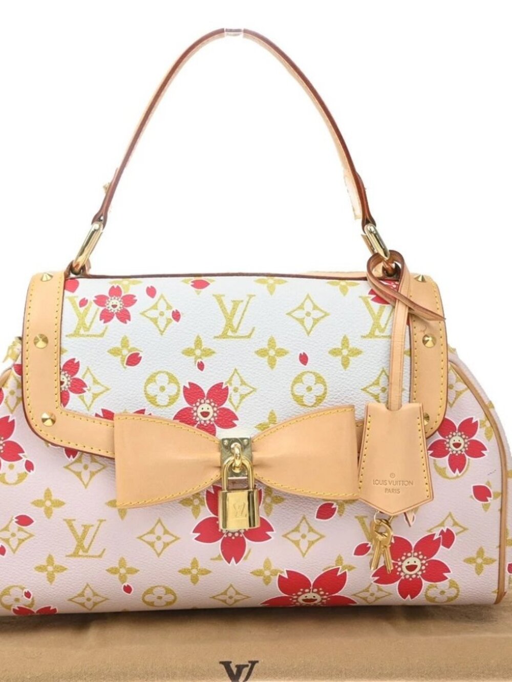 LOUIS VUITTON Sac Retro PM Hand Bag Monogram Cherry Blossom